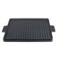 Piastra grill in ghisa doppia faccia, 38x38 cm | Piastra in ghisa |  |