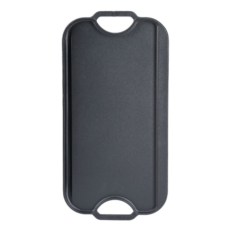 Piastra grill in ghisa doppia faccia, 51x26 cm | Piastra in ghisa |  |