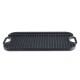 Piastra grill in ghisa doppia faccia, 51x26 cm | Piastra in ghisa |  |