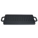 Piastra grill in ghisa doppia faccia, 43x23 cm | Piastra in ghisa |  |