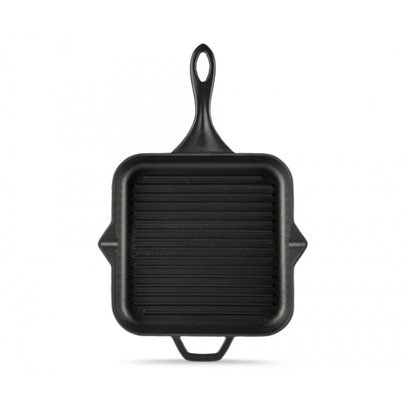 Padella grill in ghisa smaltata Solagio, Black Onyx, 28x28cm - 