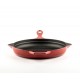 Padella grill in ghisa smaltata Hosse, Rubin, Ф24cm | Padella grill in ghisa | Padella in ghisa |
