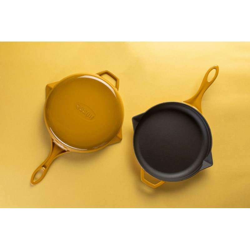 Padella in ghisa smaltata Hosse, Dijon, Ф28cm | Padella piatta in ghisa | Padella in ghisa |