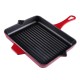 Padella grill in ghisa smaltata Hosse, Rubin, 26x32cm | Padella grill in ghisa | Padella in ghisa |