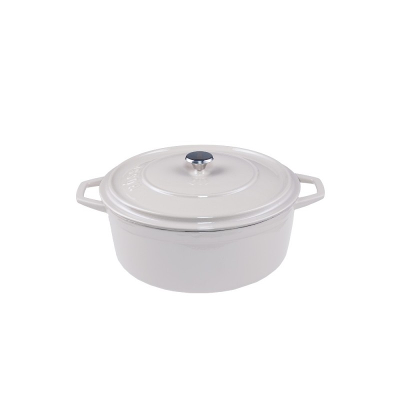 Pentola profonda in ghisa Solagio, Ivory, Ф12 - 