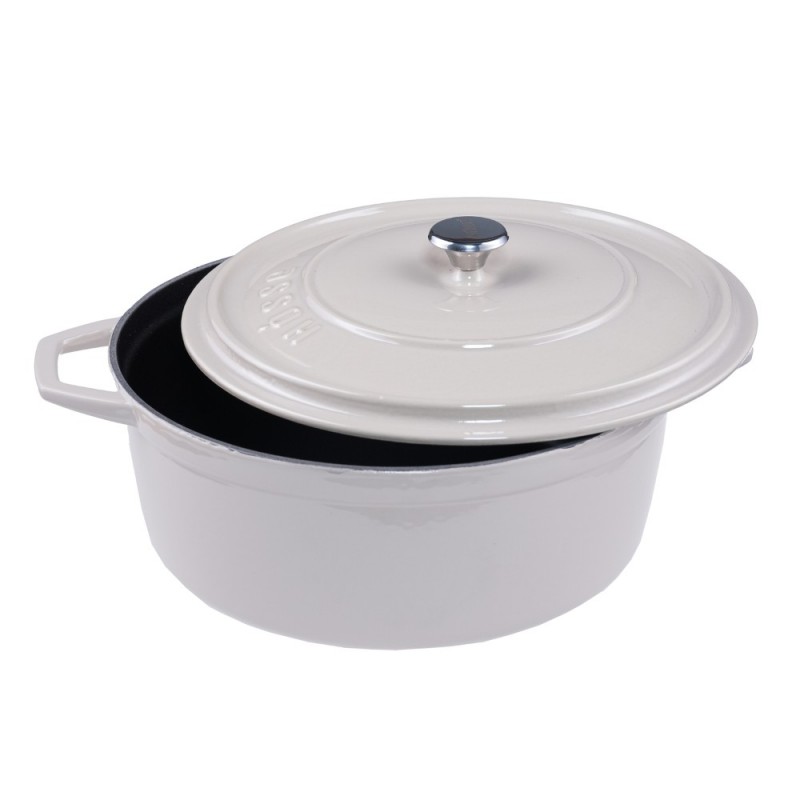 Pentola profonda in ghisa Solagio, Ivory, Ф28 - Pentola in ghisa